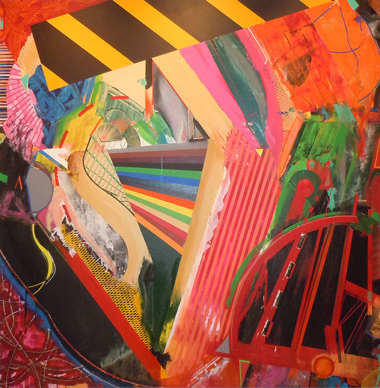 Crop Circles, Acrylic on Canvas, 84" x 84"